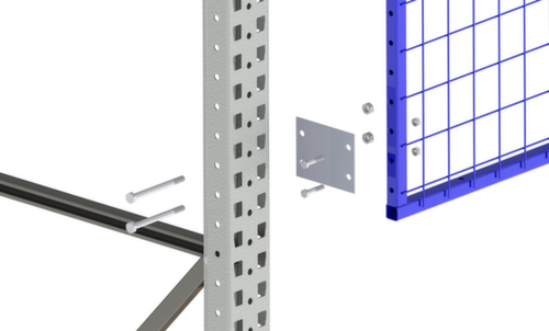 META Kit de fixation MULTIPAL Heavy pour paroi arrière grillagée  L