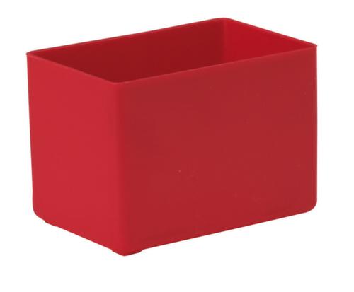 bac de rangement, rouge, longueur x largeur 80 x 53 mm