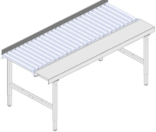 Rocholz Guide latéral pour table d'emballage, largeur x profondeur 1955 x 20 mm  L