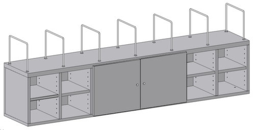 Rocholz Système d'armoire pour table d'emballage, hauteur 585 mm