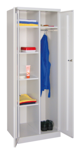 PAVOY Armoire à vêtements/linge Basis Plus avec 4 étagères, largeur de compartiment 300 mm  L