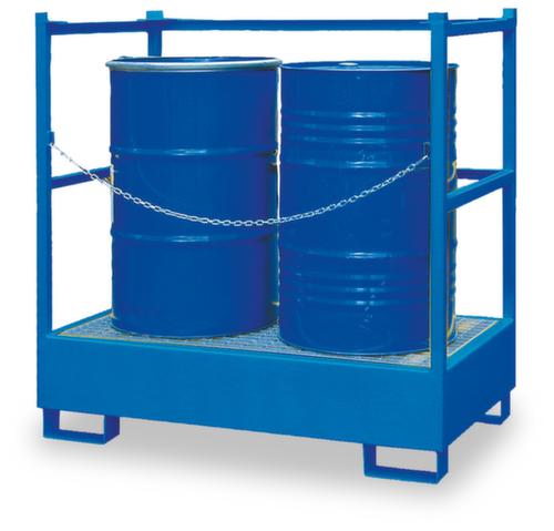 Bac de rétention gerbable avec caillebotis  L