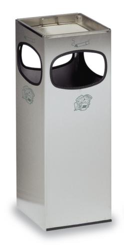 Cendrier poubelle en acier inoxydable L