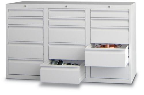 PAVOY Armoire à tiroirs Basis gris clair avec max. 34 tiroirs  L