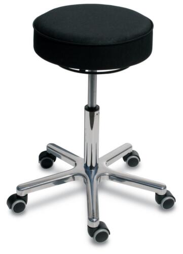 Tabouret pivotant hauteur réglable avec assise en similicuir  L