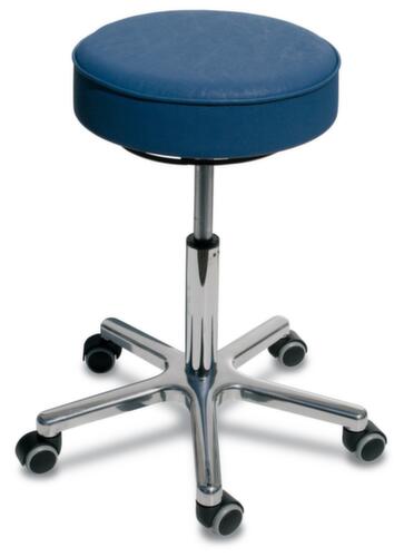 Tabouret pivotant hauteur réglable avec assise en similicuir  L