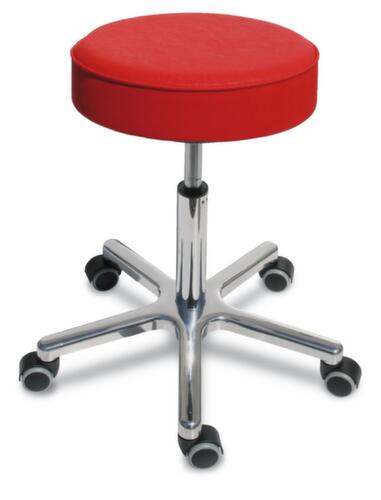 Tabouret pivotant hauteur réglable avec assise en similicuir  L