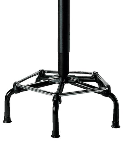 Tabouret pivotant, assise hêtre, patins  L