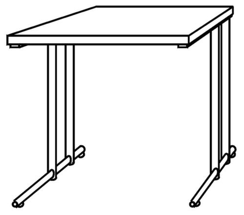 Bureau Terra Nova avec piètement en C  L