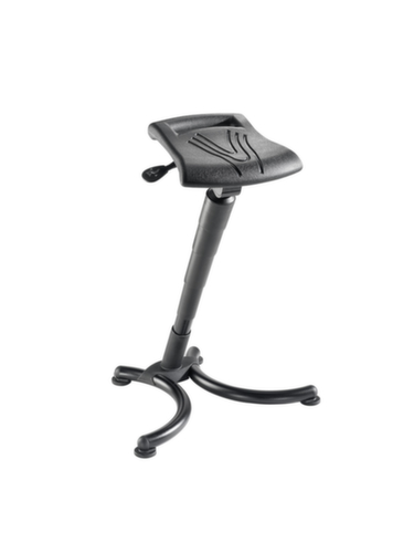 meychair Aide à la station debout Assistent Futura AF5 avec colonne inclinée, hauteur d’assise 670 - 910 mm, piètement RAL9005 noir foncé  L