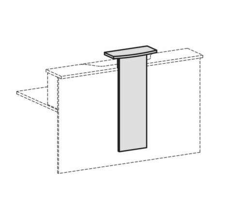 Pièce jointe au dessin ou modèle pour mobilier d'accueil, largeur 500 mm  L