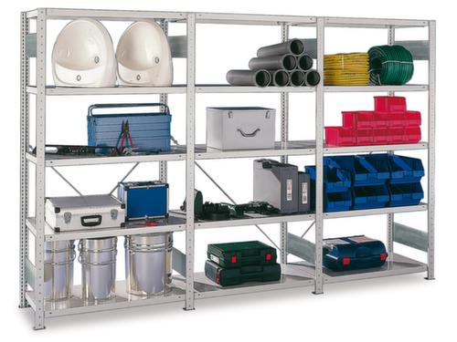 META Rayonnage de stockage, hauteur x largeur x profondeur 2000 x 3068 x 436 mm, 5 tablettes L