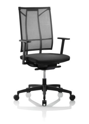 Nowy Styl Siège de bureau pivotant avec mécanisme synchrone, Dossier maille, noir  L