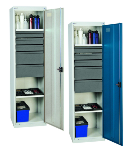 stumpf Armoire d'atelier Serie 3000 avec 2 tablettes de rétention + 5 tiroirs  L