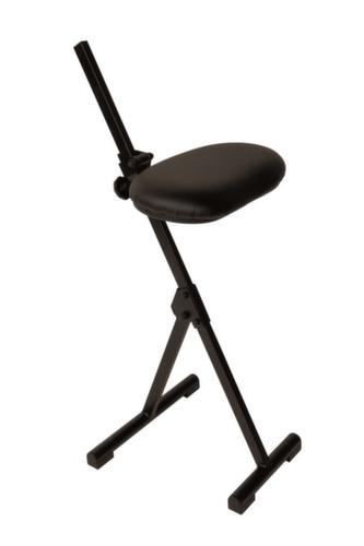 meychair Siège assis-debout rabattable Assistent Futura AF-SR AF S KL, hauteur d’assise 540 - 900 mm, assise noir  L