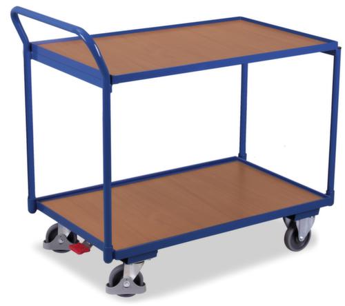 VARIOfit Chariot à plateaux 835x490 mm, force 250 kg, 2 plateaux  L