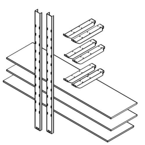 Säbu Rayonnage de stockage pour conteneur  L