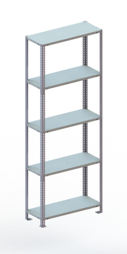 META Etagère à visser FIX, 5 tablettes, RAL7035 gris clair