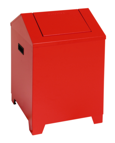 stumpf Nettoyage d'une boîte de laine, 45 l, RAL3000 rouge vif  L