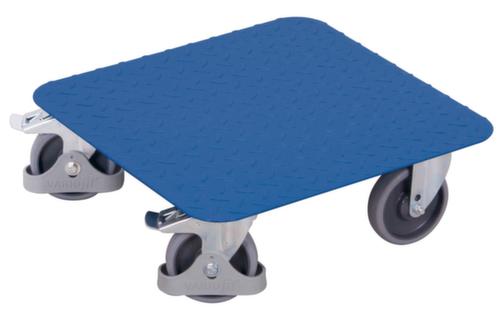 VARIOfit Rouleau de transport avec plate-forme de chargement en acier, force 400 kg, TPE bandage  L