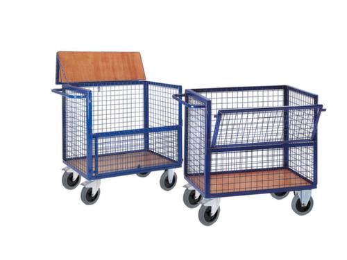 Rollcart Chariot conteneur avec parois grillagées L