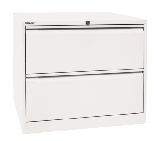 Bisley Armoire pour dossiers suspendus, 2 extensions, blanc signalisation/blanc signalisation  L