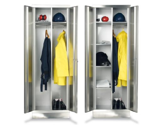 Armoire vestiaire inoxydable avec 2 compartiments  L