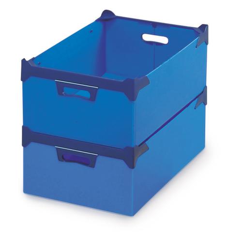 Caisse gerbable, bleu, capacité 18 l  L