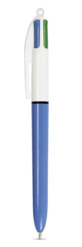 BIC® Stylo à bille multicolore, couleur de police noir/rouge/bleu/vert, tige bleu/blanc  L