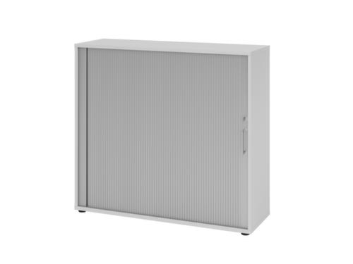 Armoire à rideaux transversaux 9Y, 3 hauteurs des classeurs, gris/argent  L