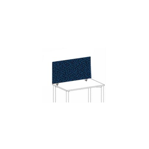 Gera Cloison de table Pro BasicLine, hauteur x largeur 600 x 1400 mm, paroi bleu