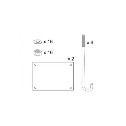 PROCITY Kit de montage pour limiteur de hauteur