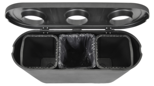 Station de collecte de matières recyclables Triomf avec 3 unités collectrices L