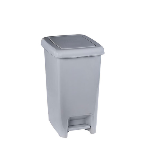 poubelle à pédale Slim en gris L