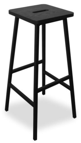 Tabouret de bar empilable SIT-ON BB-6, assise noir  L