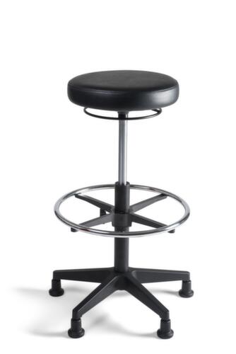 Tabouret pivotant avec revêtement en similicuir  L