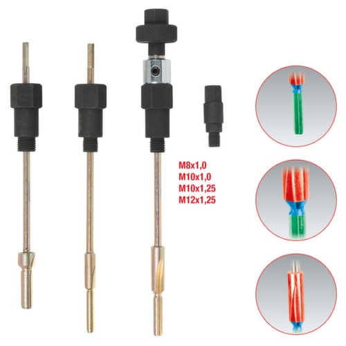 KS Tools MASTER 3 en 1 Jeu d'alésoirs pour bougies de préchauffage  L