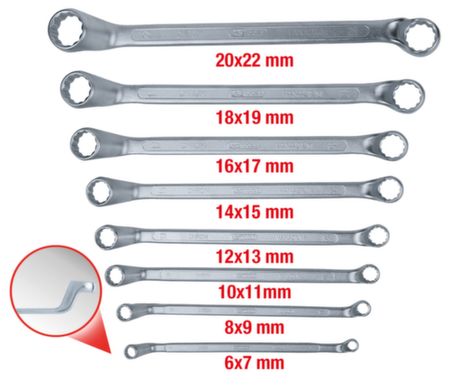 KS Tools Jeu de clés à double boîte  L