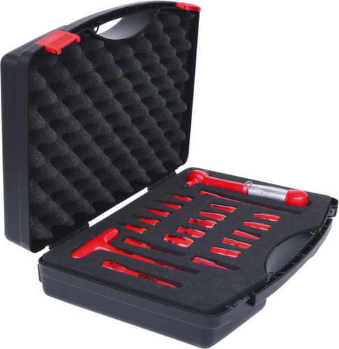 KS Tools Jeu de douilles 1/4" avec outils isolés  L