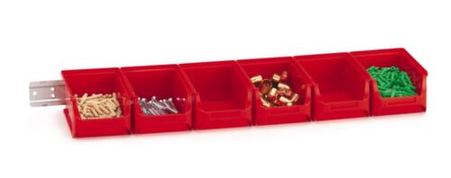 Jeu de bacs à bec avec glissière murale  L