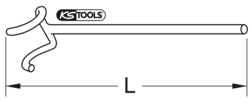 KS Tools Clé à main BRONZEplus B Ø 62x102 mm  L