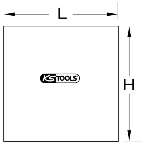 KS Tools Bâche de protection pour le soudage  L