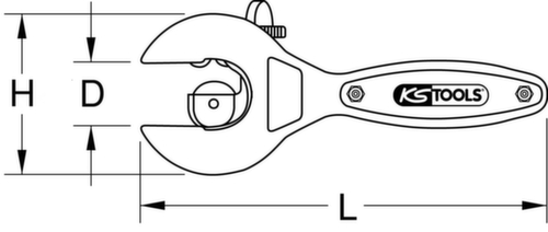 KS Tools Coupe-tube à cliquet  L