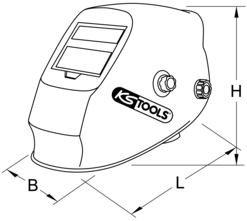 KS Tools Casque de sécurité pour le soudage  L