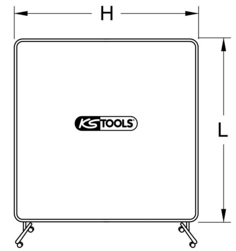 KS Tools Cadre pour mur de protection de soudure  L