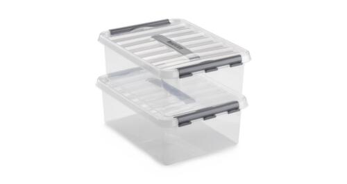 Conteneur de stockage ECO, transparent, capacité 72 l, couvercle  L