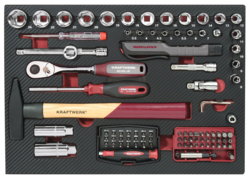 KRAFTWERK® 151-t. Coffret à outils professionnel en aluminium KW  L