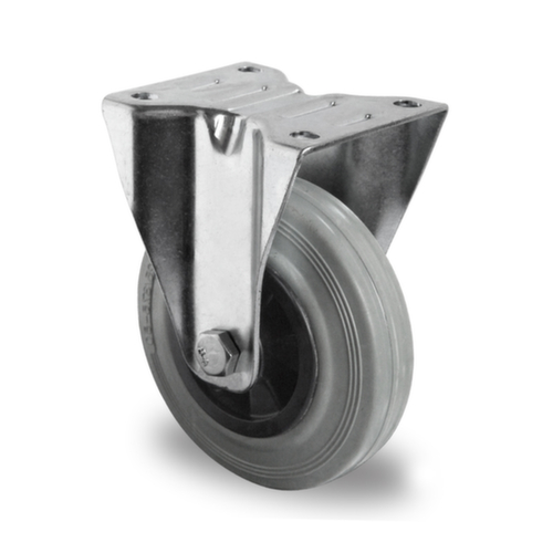 Cascoo Roulette fixe, force 205 kg, caoutchouc plein bandage L