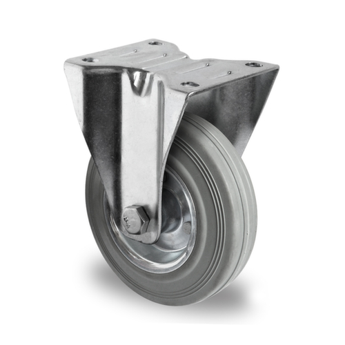 Cascoo Roulette fixe, force 70 kg, caoutchouc plein bandage L