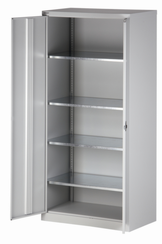 Bisley Armoire de classement Universal, 5 hauteurs des classeurs, gris clair/gris clair  L